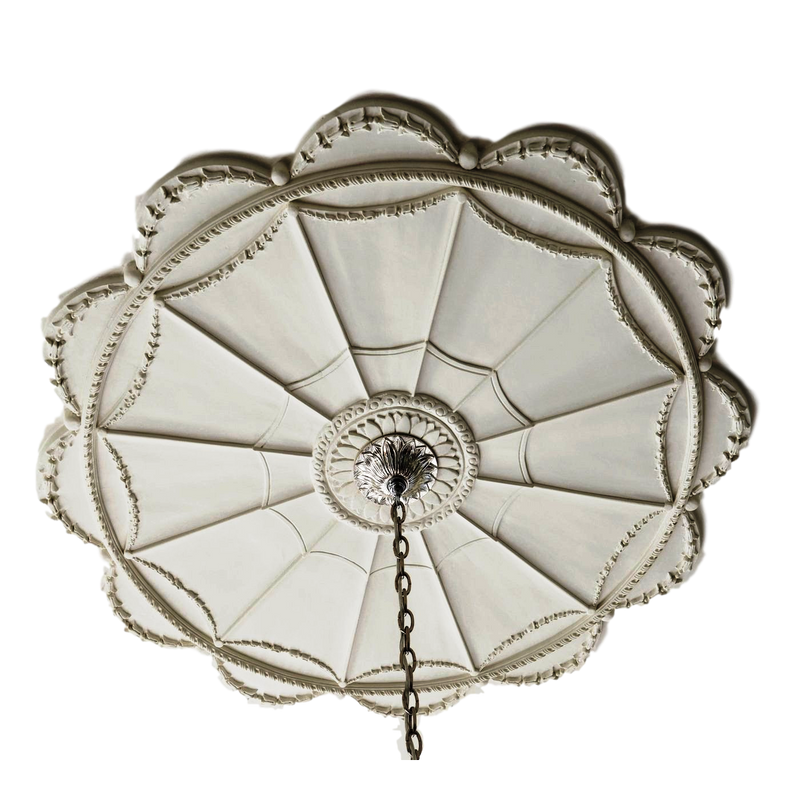 Plaster Medallion French 48" x 1-1/4" Relief - 4" Hole