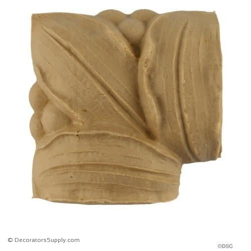 Corner Piece Matching 11006 -French 2H - 1Relief-moulding-for-woodwork-furniture-Decorators Supply