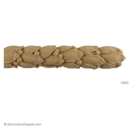 Laurel Lineal-French 2H - 1Relief-moulding-for-woodwork-furniture-Decorators Supply