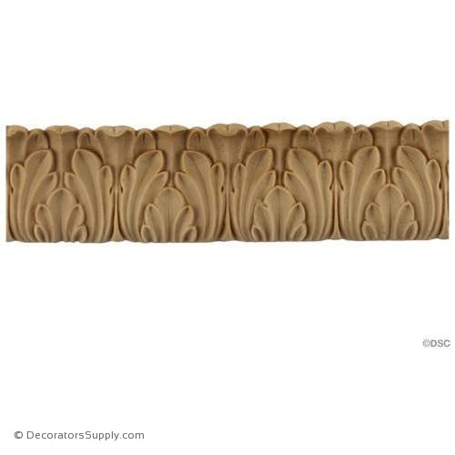 Acanthus Leaf - Romanesque 1 3/4H - 3/8Relief-woodwork-furniture-lineal-ornament-Decorators Supply