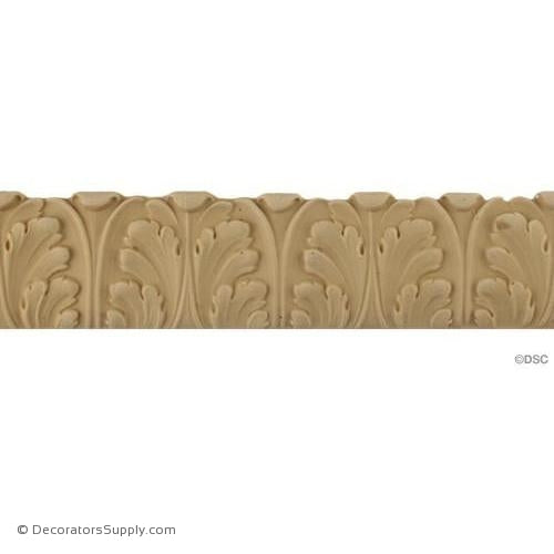 Acanthus Leaf - Ren. 2H - 1/4Relief-woodwork-furniture-lineal-ornament-Decorators Supply