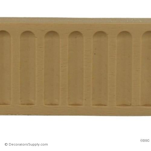 Fluted-Colonial 1 3/4H - 1/4Relief - Cast Length 16"-moulding-for-furniture-woodwork-Decorators Supply