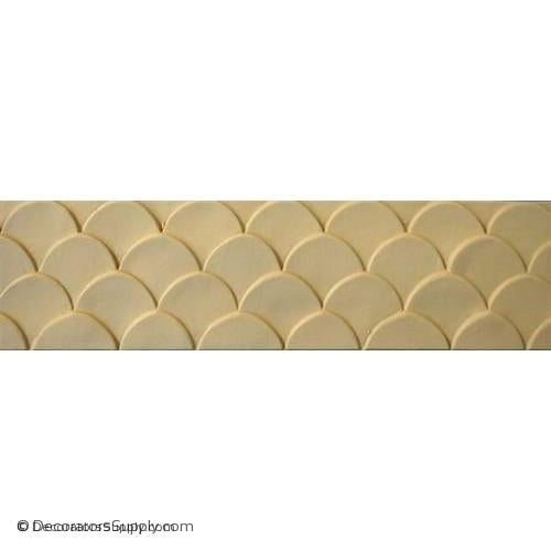 Fish Scale Linear - Modern 3 1/4H - 1/4Relief-moulding-for-furniture-woodwork-Decorators Supply
