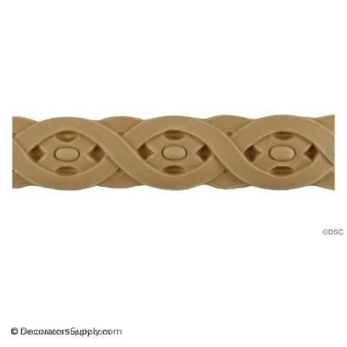 Knot Linear - French 1 3/8H - 3/16Relief-moulding-for-furniture-woodwork-Decorators Supply