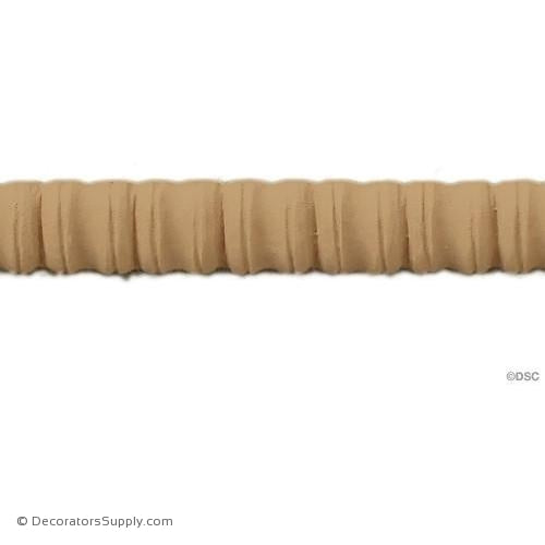 Fluted-Modern 1/2H - 1/4Relief-moulding-for-furniture-woodwork-Decorators Supply