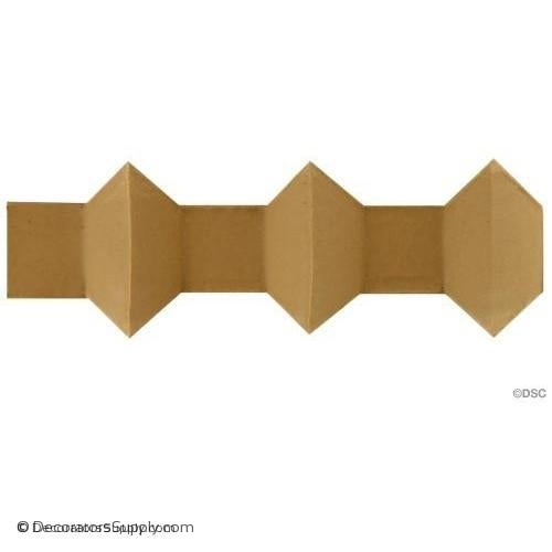 Dentil - Modern 2H - 5/8Relief-moulding-for-furniture-woodwork-Decorators Supply