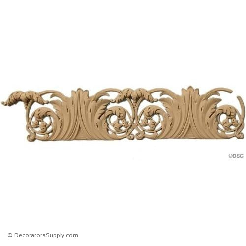 Acanthus Leaf - Ren. 6 1/2H - 1/2Relief-woodwork-furniture-lineal-ornament-Decorators Supply