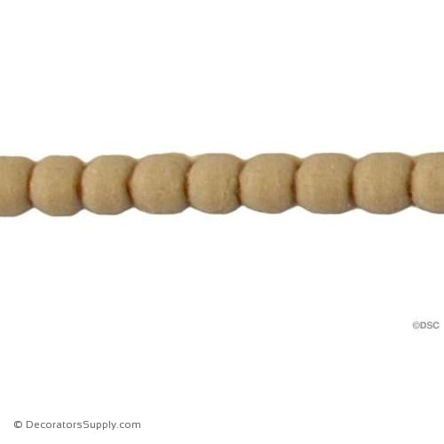 Bead-Ren. 3/16H-MOULD SHORT -WE SUBSTITUTE 11260 FOR THIS-woodwork-furniture-moulding-Decorators Supply