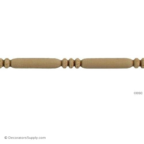 Bead and Barrel-Italian 1/4H - 1/4Relief-furniture-woodwork-molding-Decorators Supply