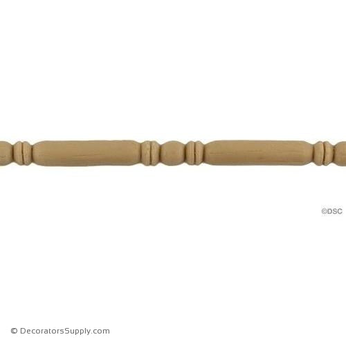 Bead and Barrel-Italian 3/8H - 3/16Relief-furniture-woodwork-molding-Decorators Supply