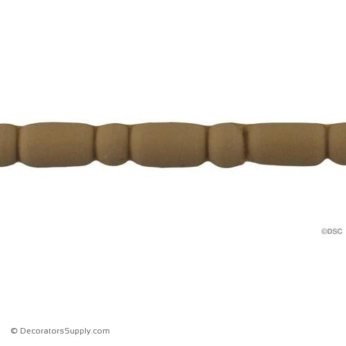 Bead and Barrel-Ren. 3/8H - 3/16Relief-furniture-woodwork-molding-Decorators Supply