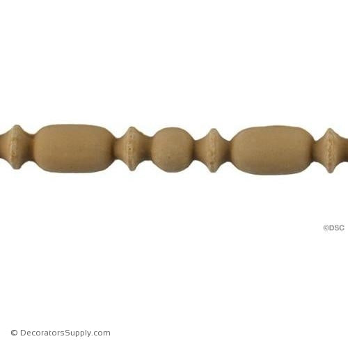 Bead and Barrel-Roman 5/8H - 3/8Relief-furniture-woodwork-molding-Decorators Supply