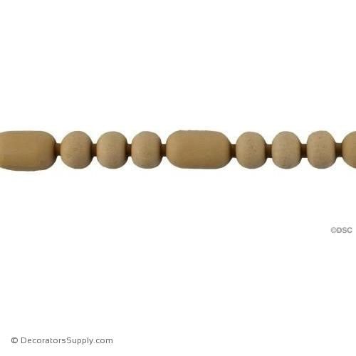 Bead and Barrel-Ren. 5/8H - 1/2Relief-furniture-woodwork-molding-Decorators Supply