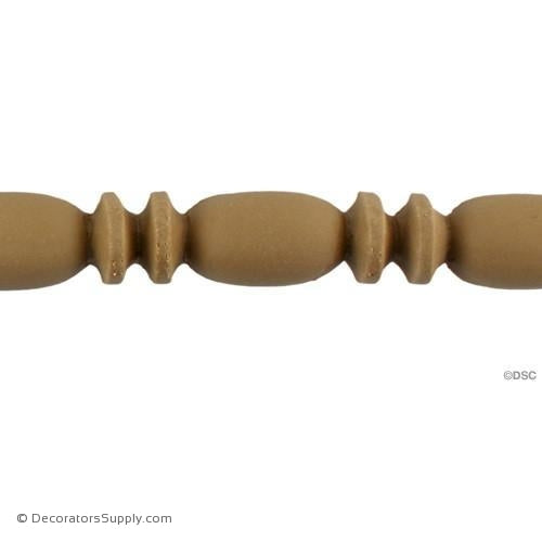 Bead and Barrel-Roman 3/4H - 5/8Relief-furniture-woodwork-molding-Decorators Supply