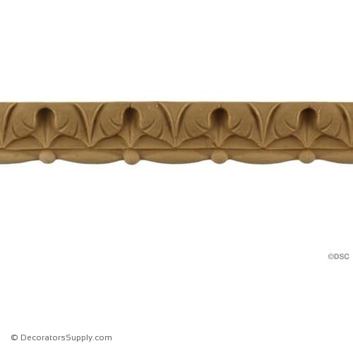Lambs Tongue-Roman 7/8H - 3/8Relief-moulding-furniture-woodwork-Decorators Supply