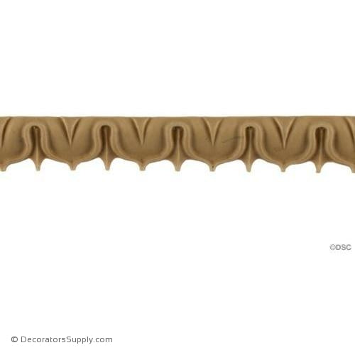 Lambs Tongue-Roman 5/8H - 3/8Relief-moulding-furniture-woodwork-Decorators Supply