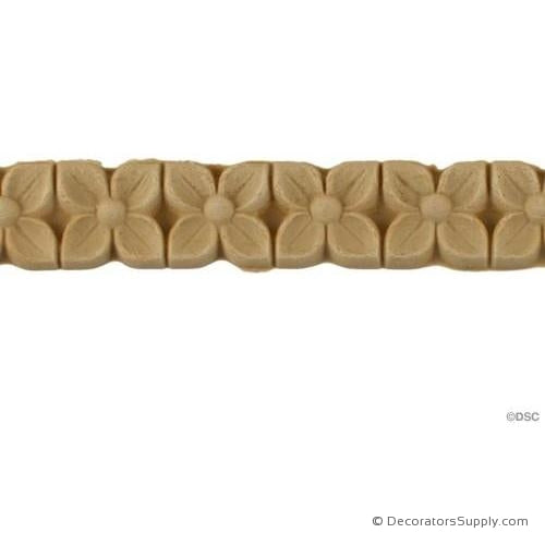 Floral-Modern 5/8H - 1/2Relief-moulding-for-furniture-woodwork-Decorators Supply