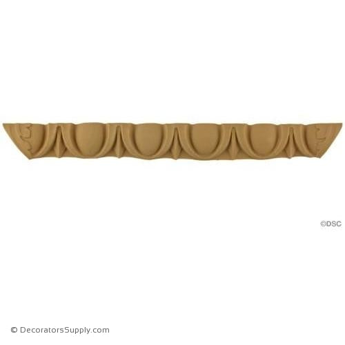 Egg and Dart-Ren. 1 1/8H - 5/16Relief-woodwork-furniture moulding-Decorators Supply