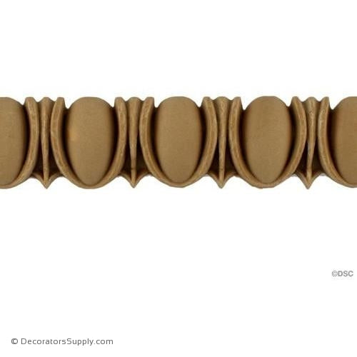 Egg and Dart-Roman 1 1/2H - 1/2Relief-woodwork-furniture moulding-Decorators Supply