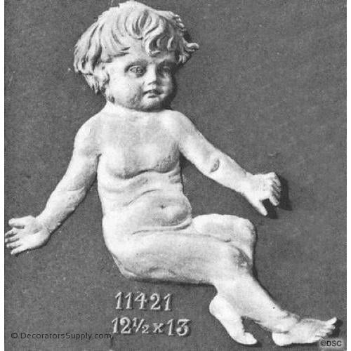Animal-Child Accent 13H X 12 1/2W - 1 1/2Relief-historic-carving-library-victorian-styles-Decorators Supply