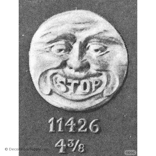 Face-Face - 4 3/8Diameter - 5/8Relief-historic-carving-library-victorian-styles-Decorators Supply
