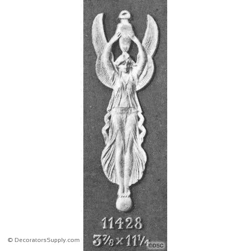 Animal-Figure 11 1/4H X 3 7/8W - 1/4Relief-historic-carving-library-victorian-styles-Decorators Supply