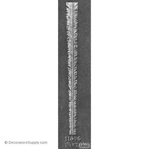 Peacock Feather - 20 3/8H X 1 7/8W - 1/4Relief-Decorators Supply