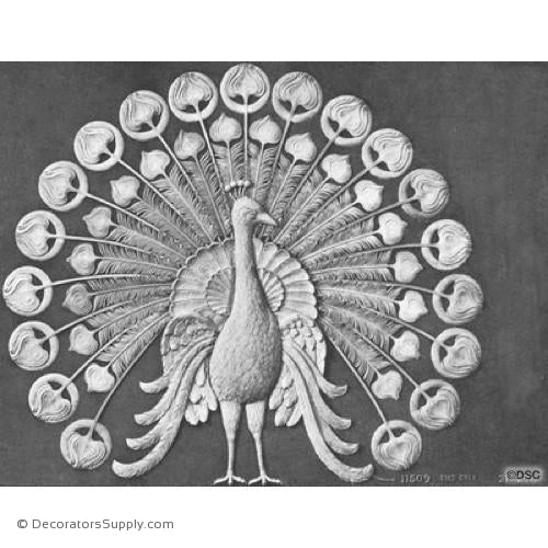 Peacock - Body Only 24 1/2H X 21W-Decorators Supply