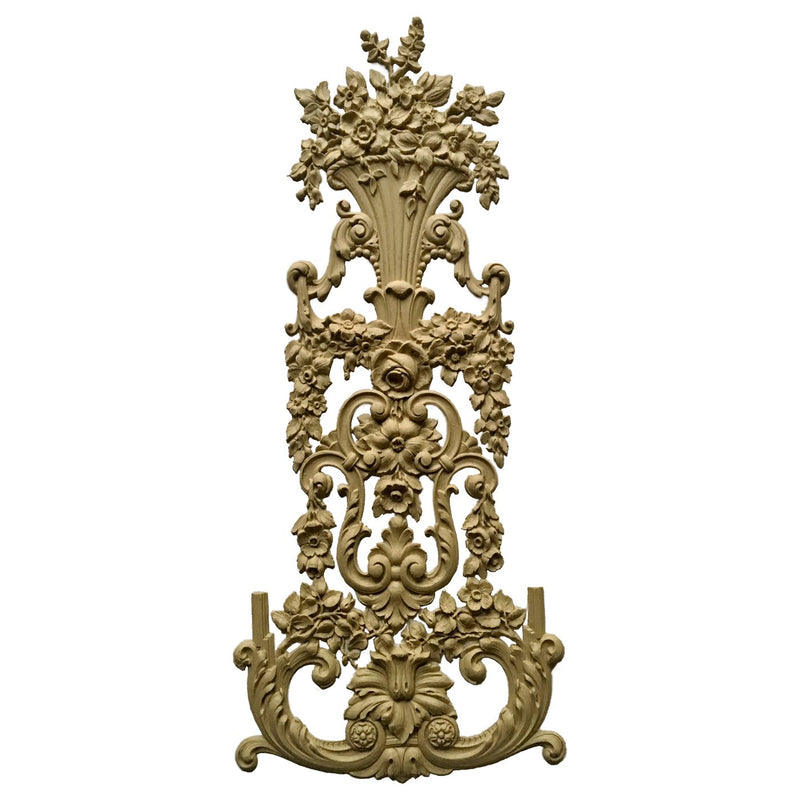 Bottom Ornament - Basket Fr. Ren. 21 3/4H X 9 1/2W - 3/8Re