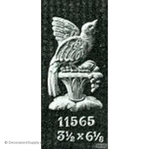 Bird-Fr. Ren. 6 1/8H X 3 1/2W - 1/4Relief-Decorators Supply