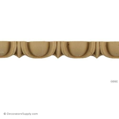 Egg and Dart-Roman 1/2H - 5/16Relief-woodwork-furniture moulding-Decorators Supply