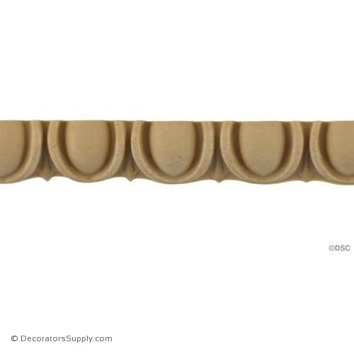 Egg and Dart-Roman 5/8H - 3/8Relief-woodwork-furniture moulding-Decorators Supply