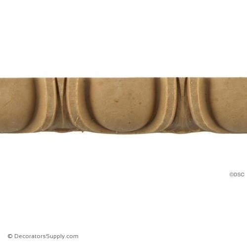 Egg and Dart-Roman 1H - 5/8Relief-woodwork-furniture moulding-Decorators Supply