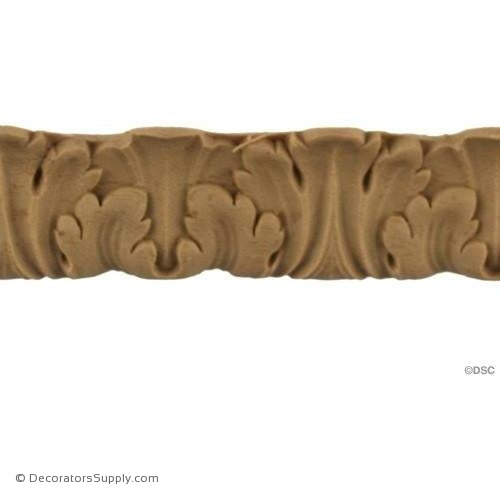 Acanthus Leaf - Ren. 1 1/8H - 7/16Relief-woodwork-furniture-lineal-ornament-Decorators Supply