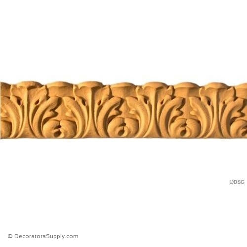 Acanthus Leaf - Italian 1 1/16H - 1Relief-woodwork-furniture-lineal-ornament-Decorators Supply