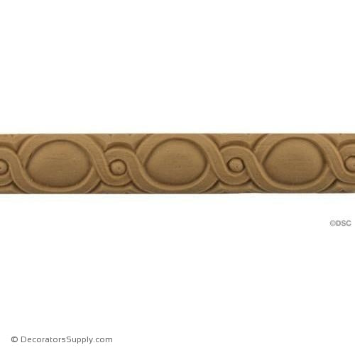 Running Coin - French 1H - 5/16Relief-moulding-for-furniture-woodwork-Decorators Supply