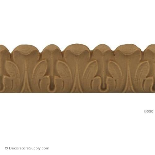 Acanthus Leaf - Ren. 1H - 3/16Relief-woodwork-furniture-lineal-ornament-Decorators Supply