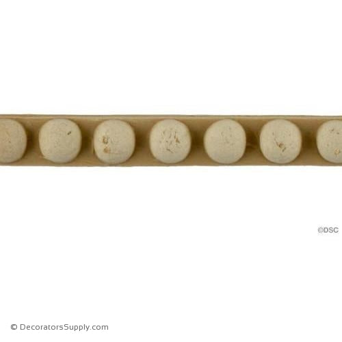 Bead-Ren. 3/8H - 1/4Relief-woodwork-furniture-moulding-Decorators Supply