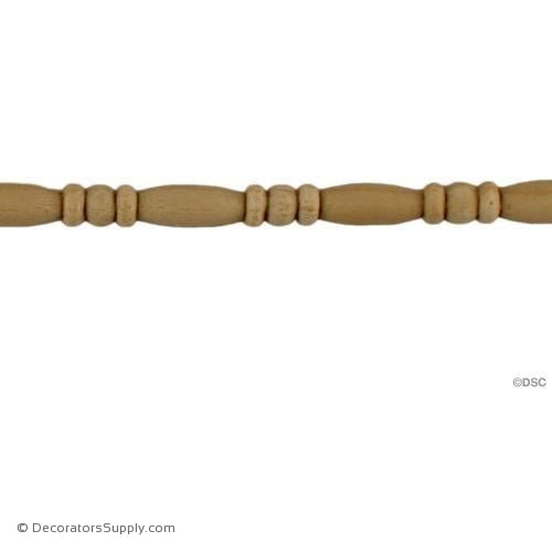 Bead-Ren. 3/16H - 1/8Relief-furniture-woodwork-molding-Decorators Supply