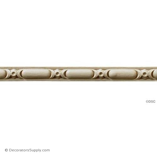 Bead and Barrel-French 1/2H - 1/8Relief-furniture-woodwork-molding-Decorators Supply