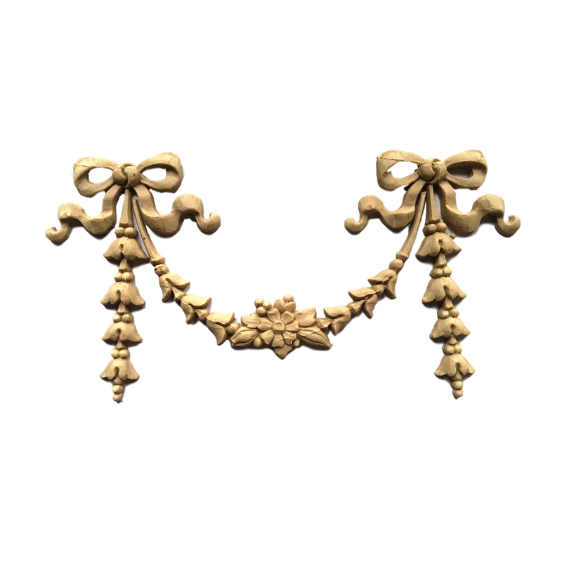 Bell Flower Swag - Adams - 3 3/4H X 7W - 1/4Relief