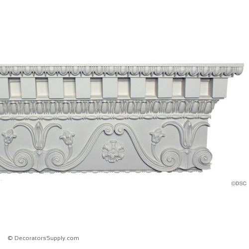 Plaster Crown-Greek- 2 1/2" Proj x 10" Drop-Decorators Supply
