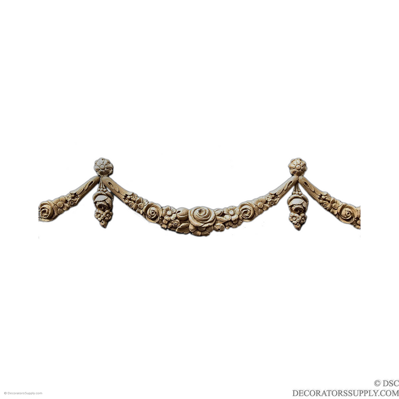 Rose Swag Applique-applique-onlay-for-furniture-woodwork-Decorators Supply