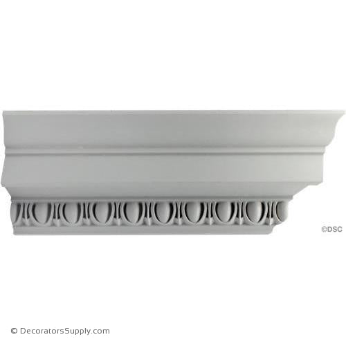 Plaster Crown Mldg - Roman Ionic - 5" proj x 4 3/4" drop-Decorators Supply
