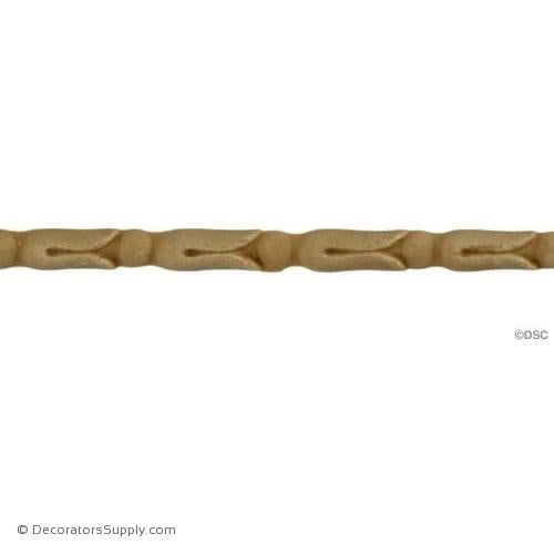 Bell Flower and Bead Linear - 3/16 height-woodwork-furniture-lineal-ornament-Decorators Supply