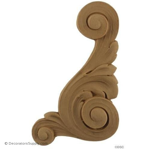 Stair Brackets-Louis XVI 6H X 4W - 1/4Relief-for-stairs-woodwork-furniture-Decorators Supply