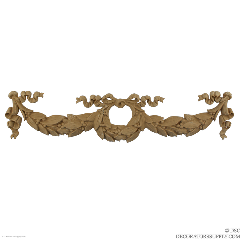 Wreath 3 7/8 High 16 Wide-ornaments-for-woodwork-furniture-Decorators Supply