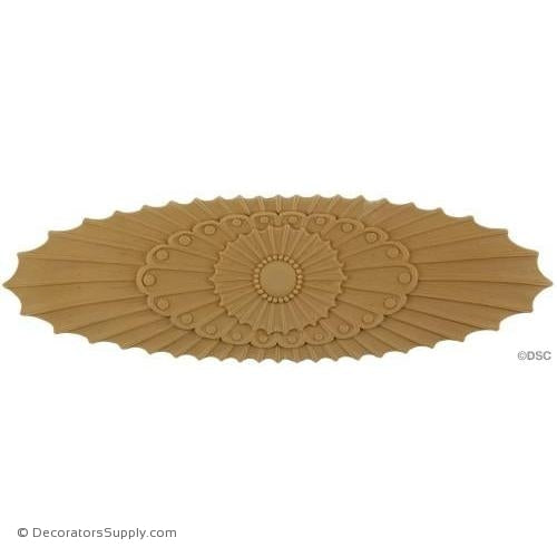 Rosette - Oval    15   1/4 High 4   3/4 Wide 1/4 Relief