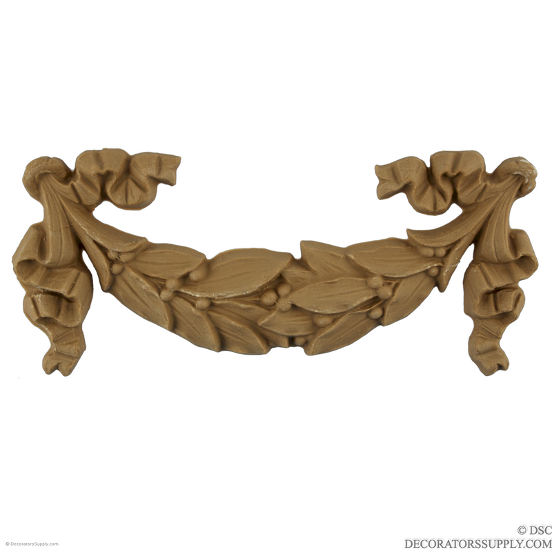 Floral 3 3/4 High 7 5/8 Wide-applique-onlay-for-furniture-woodwork-Decorators Supply