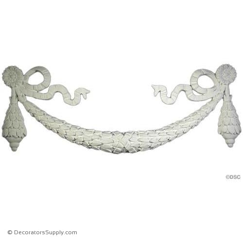 Plaster Festoon-30 1/2" Repeat X 12 1/2" High-Decorators Supply